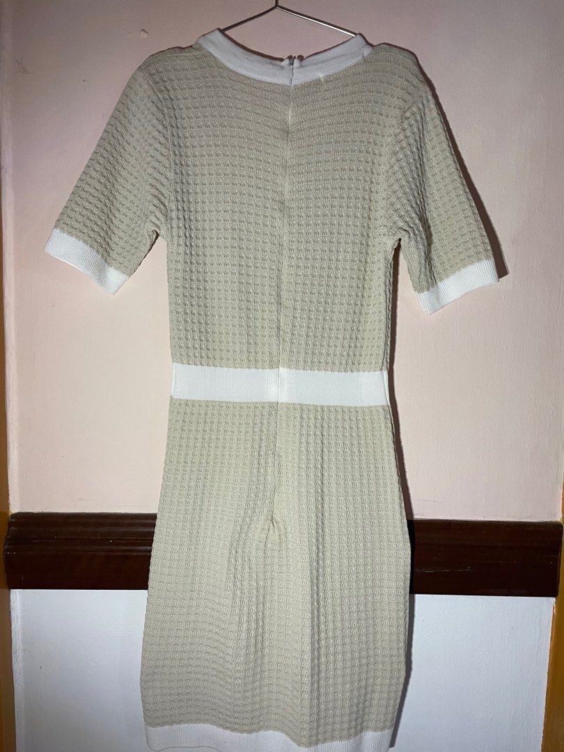 Chanel Inspired Nude Bodycon Dress Women S Fashion Dresses Sets