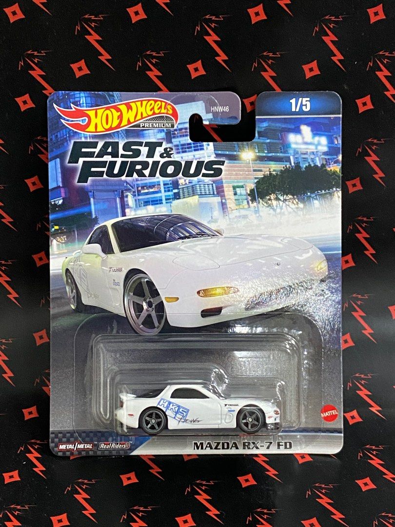 Hot Wheels Fast Furious Set Hotwheels F F Mazda RX 7 FD HKS Chevy Camaro Offroad Jeep