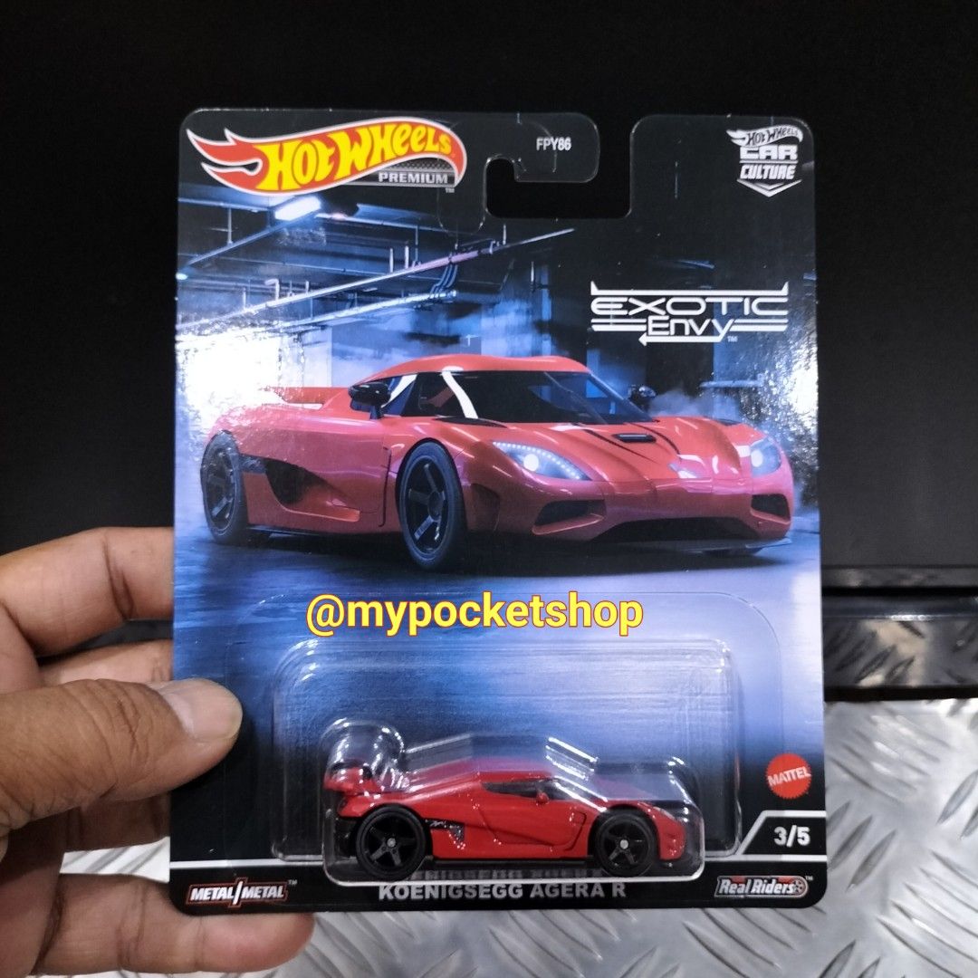 15 78 Hot Wheels KOENIGSEGG AGERA R COLLECTION Hotwheels Premium Exotic Envy Gum