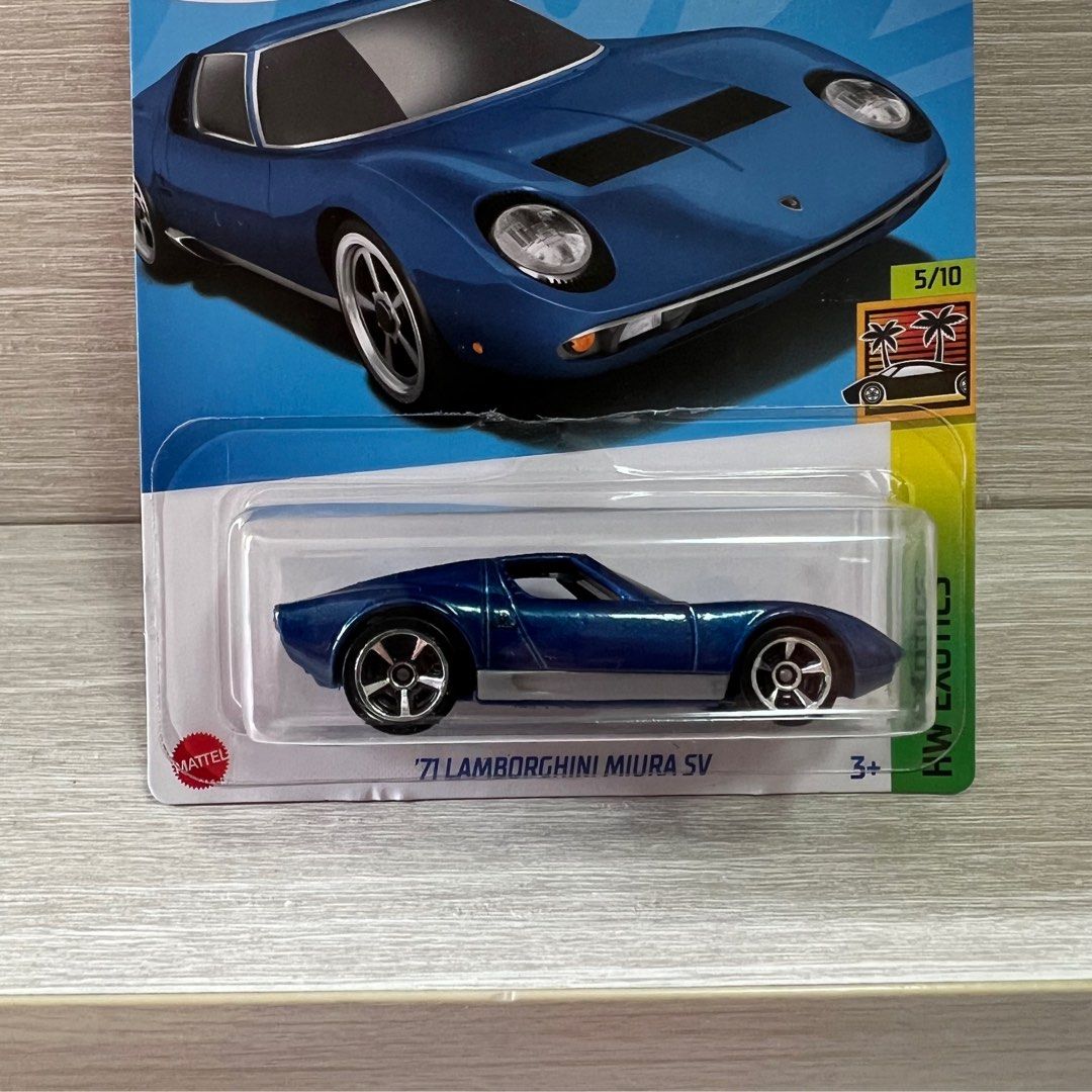 Hot Wheels Hotwheels HW EXOTICS 71 LAMBORGHINI MIURA SV blue 興趣及遊戲 玩具 遊戲類 Carousell