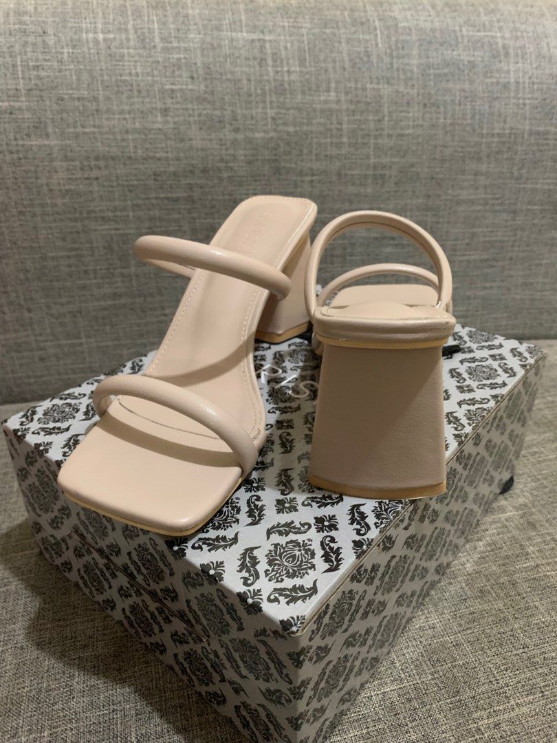 Parisian Nude Heels Women S Fashion Footwear Heels On Carousell