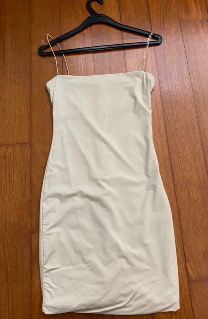 Nude Bodycon Dress Women S Fashion Dresses Sets Dresses On Carousell