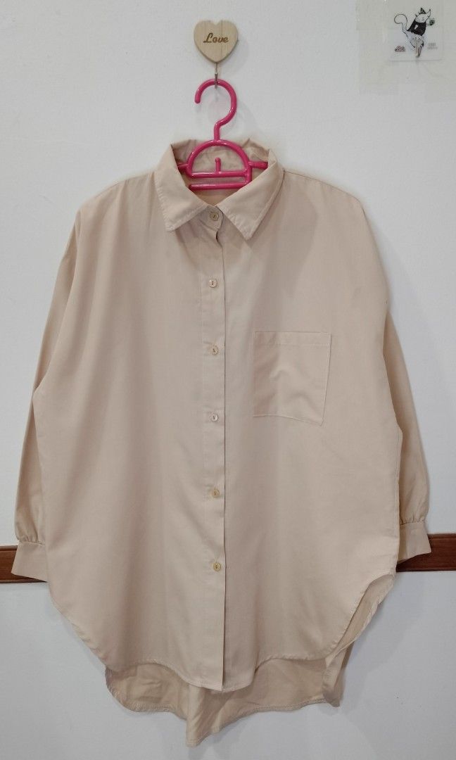 Kemeja Nude Women S Fashion Tops Blouses On Carousell