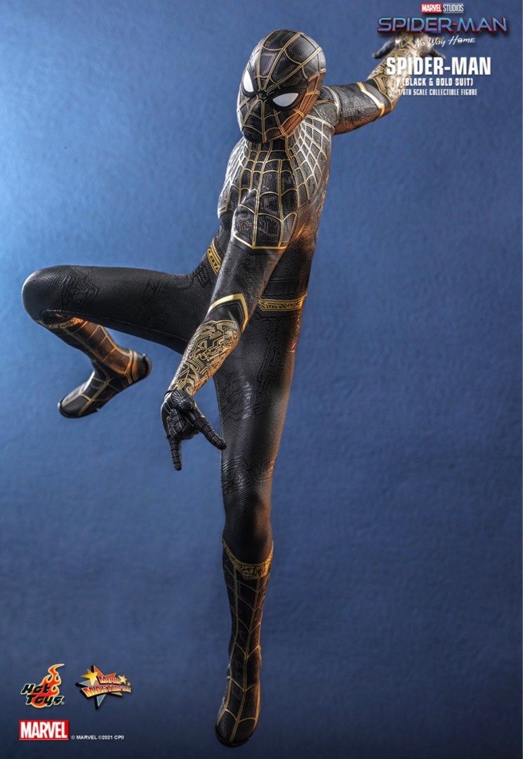 MISB Hot Toys Spider Man No Way Home Black Gold Spider Man MMS604 Hobbies Toys Toys