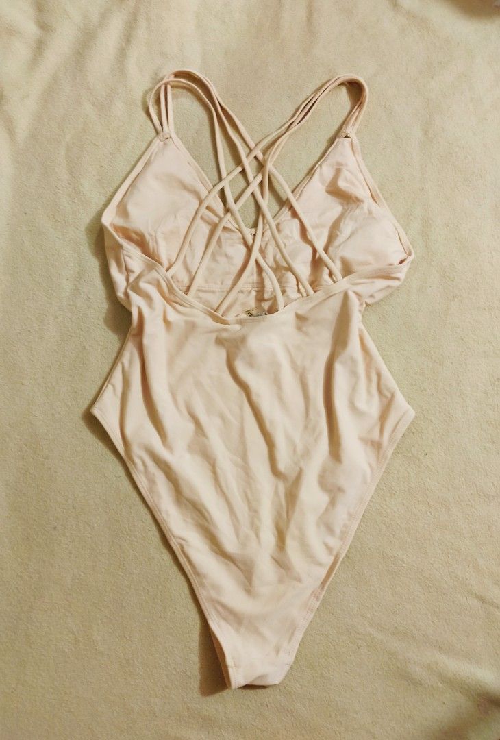 FOREVER NUDE TRIPLE CROSSBACK ONE PIECE SWIMSUIT Women S Fashion Swimwear Bikinis