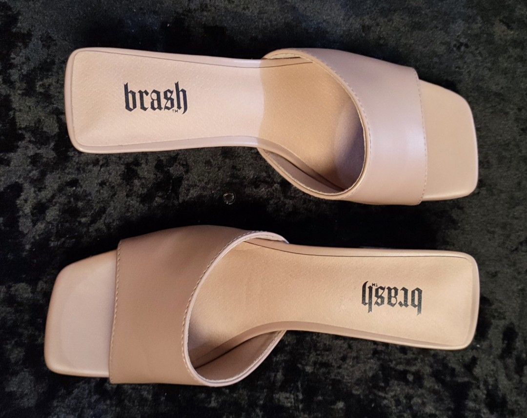 Brash Nude Block Heels Women S Fashion Footwear Heels On Carousell