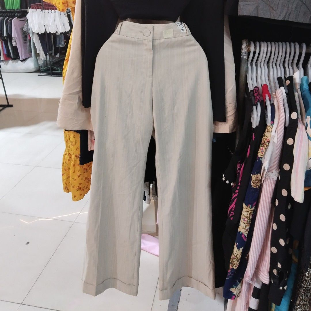 Nude Trouser Pants Women S Fashion Bottoms Other Bottoms On Carousell