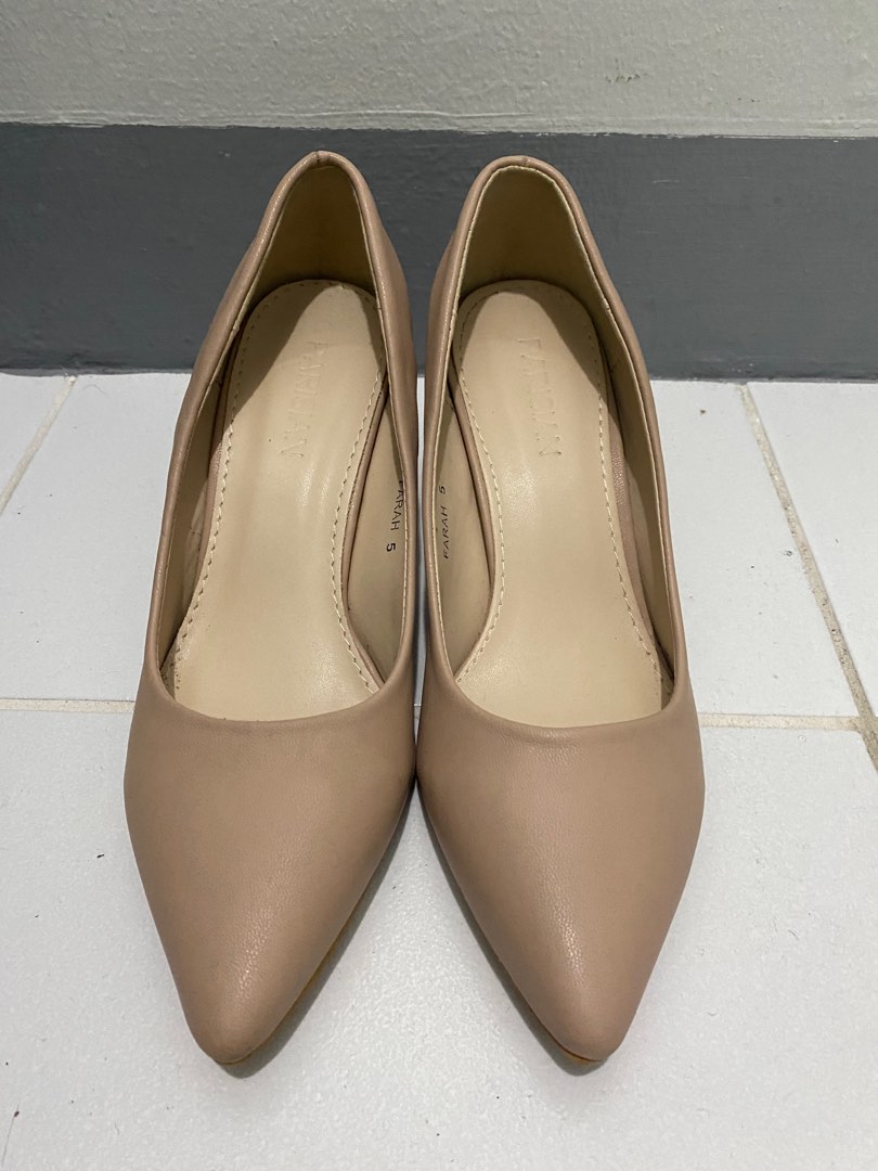 Parisian Nude Skin Tone Heels Women S Fashion Footwear Heels On
