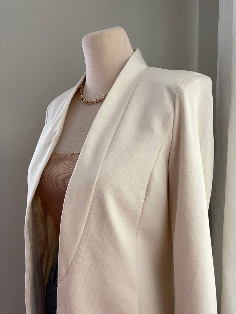 Twik Nude Pink Blazer Women S Fashion Coats Jackets And Outerwear On Carousell