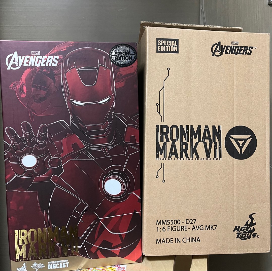 Hottoys Ironman mark 7 mms500 hot toys iron man tony mk7 mark7 mark vii 興趣及遊戲 玩具 遊戲類 Carousell