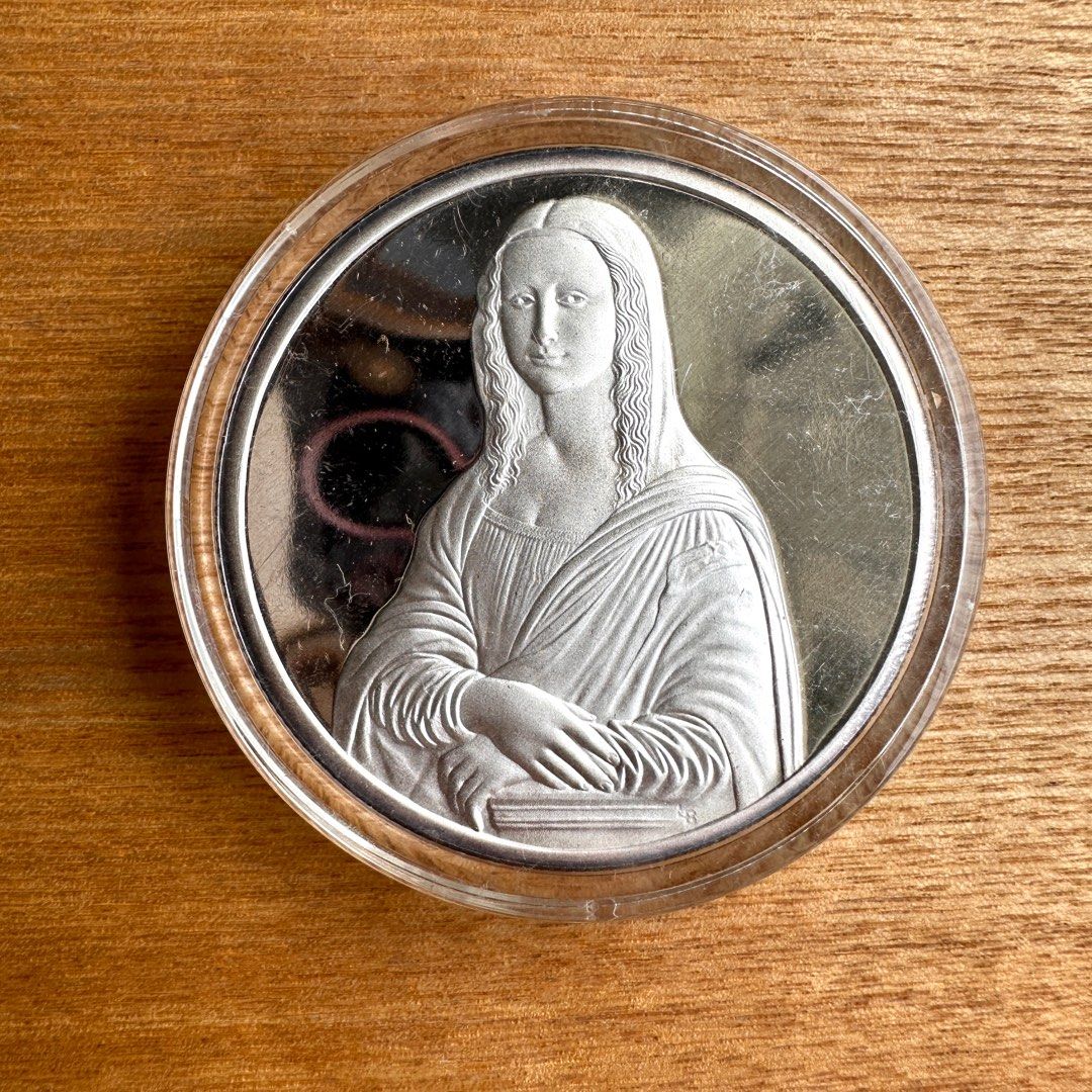 Maja Desnuda Naked Maja By Goya And Mona Lisa Silver Round Hobbies