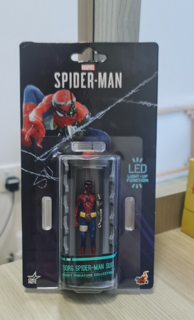 Hot Toys Marvel Cyborg Spider Man Suit Led Light Up Function Hobbies Toys Toys Games On