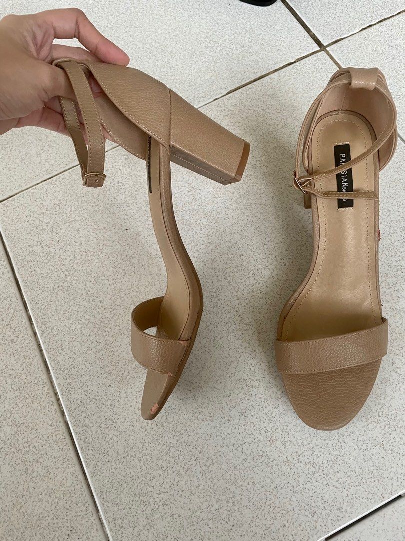 Parisian Nude Heels Women S Fashion Footwear Heels On Carousell