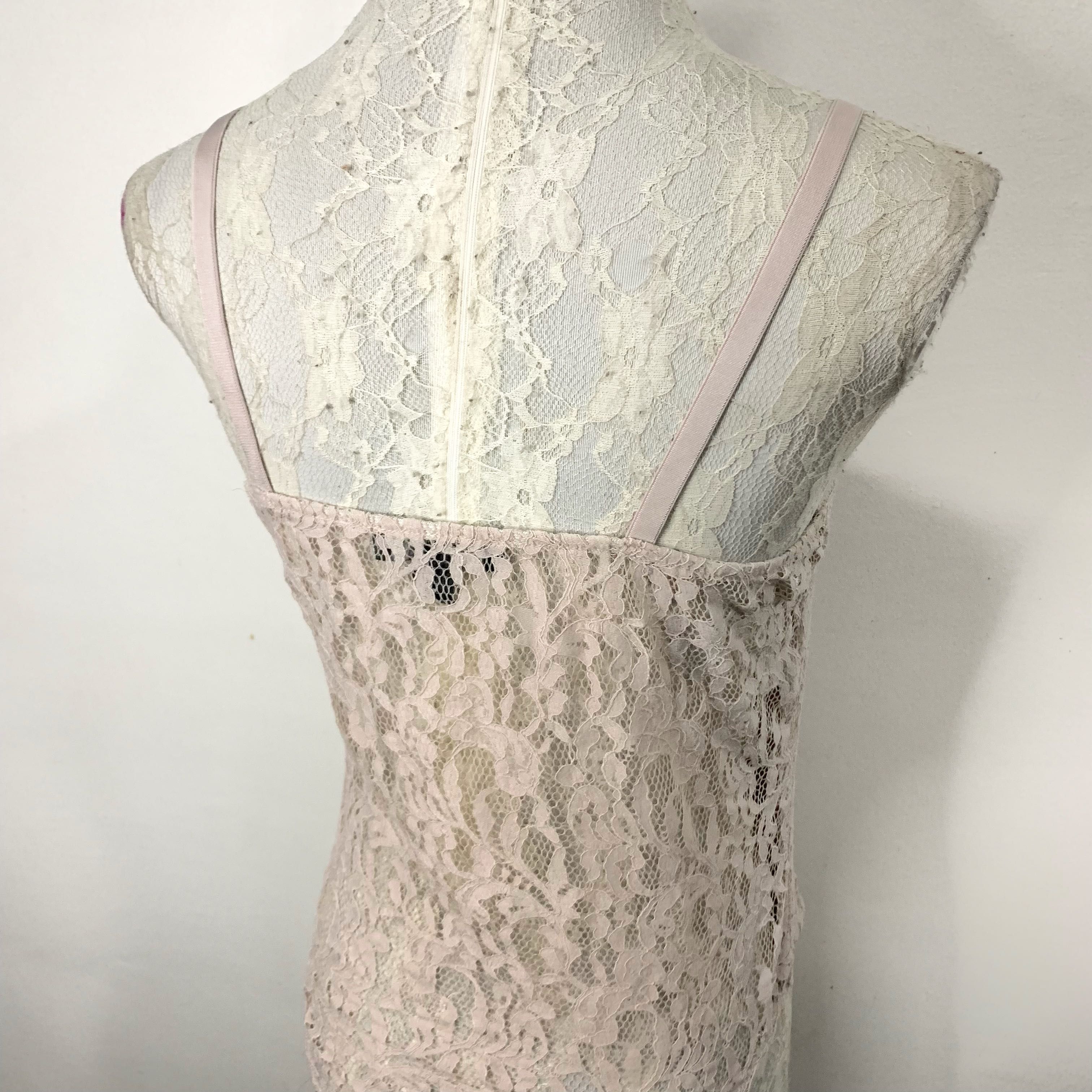 Primark Nude Old Rose Lace Bustier Sleeveless Bodysuit Lingerie Women