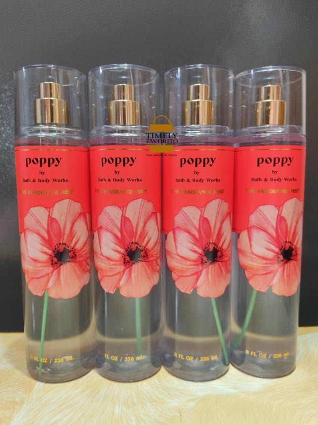 Bbw Poppy Fine Fragrance Mist Ml Beauty Personal Care Fragrance