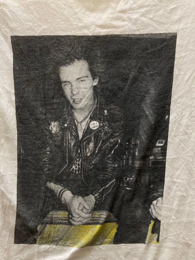 Sid Vicious Sex Pistol Roberta Beyley Photo Shirt Men S Fashion Tops