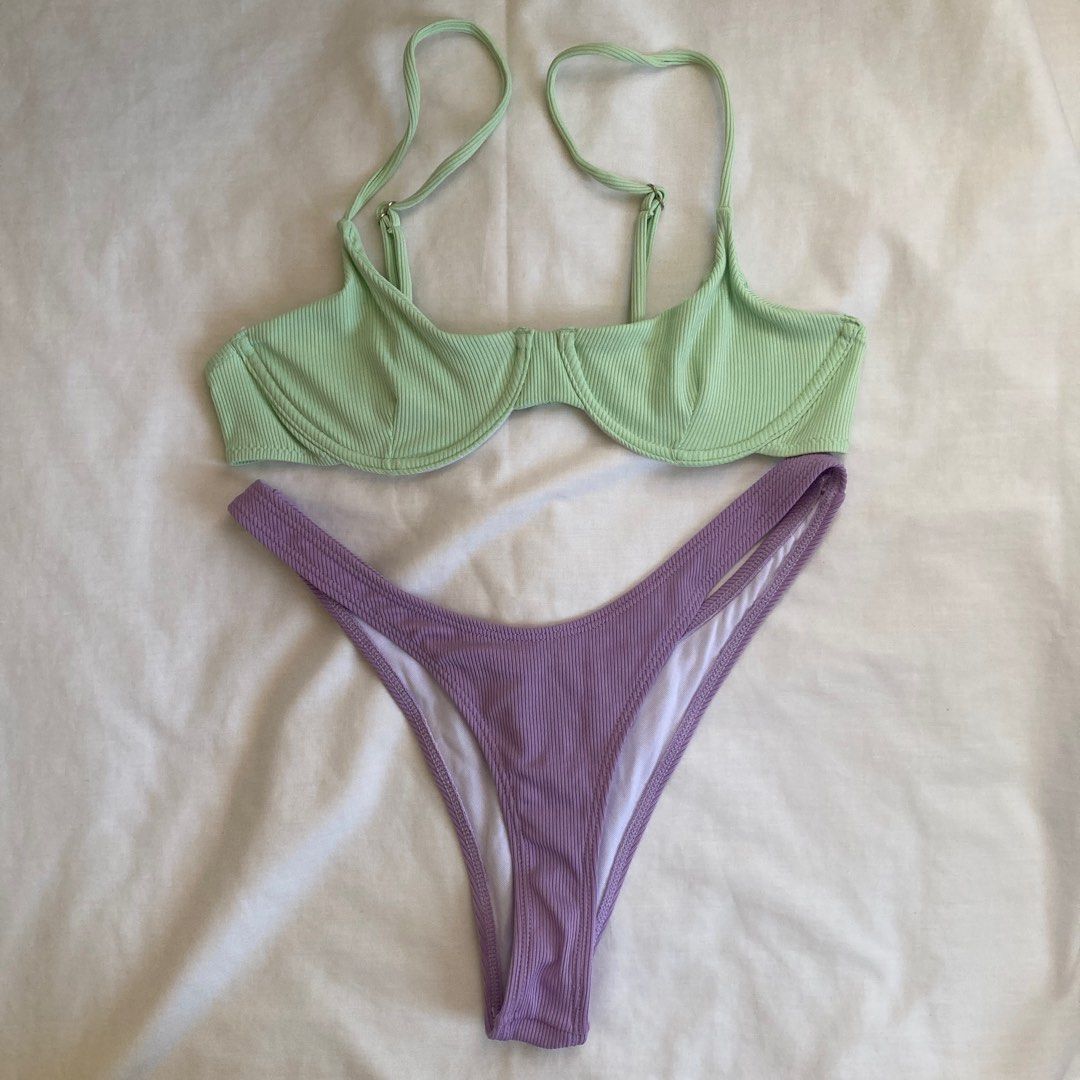 Bikini Mid Waist Swimsuit Set With Freebie Bikini Top Women S