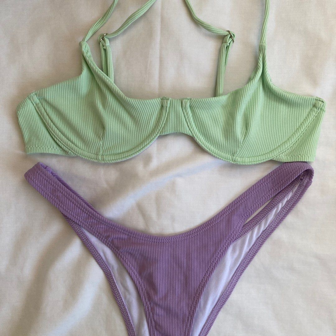 Bikini Mid Waist Swimsuit Set With Freebie Bikini Top Women S