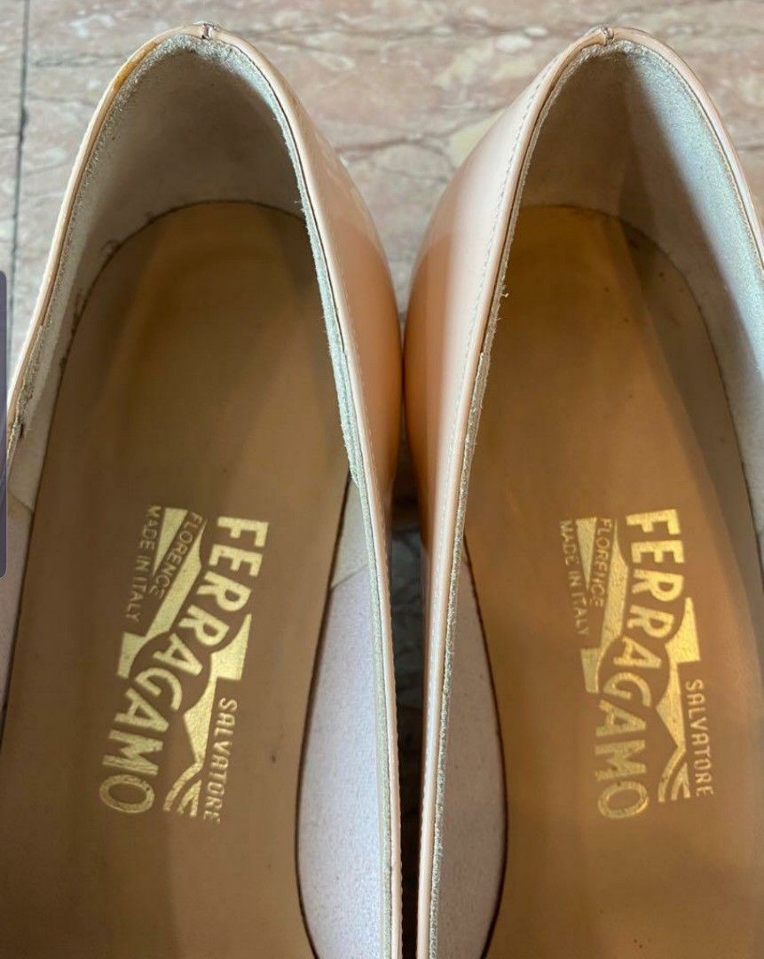 Ferragamo Nude Heels Women S Fashion Footwear Heels On Carousell
