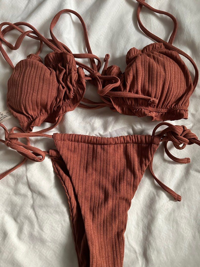 Lettuce Trim Bikini Swimsuit Women S Fashion Swimwear Bikinis