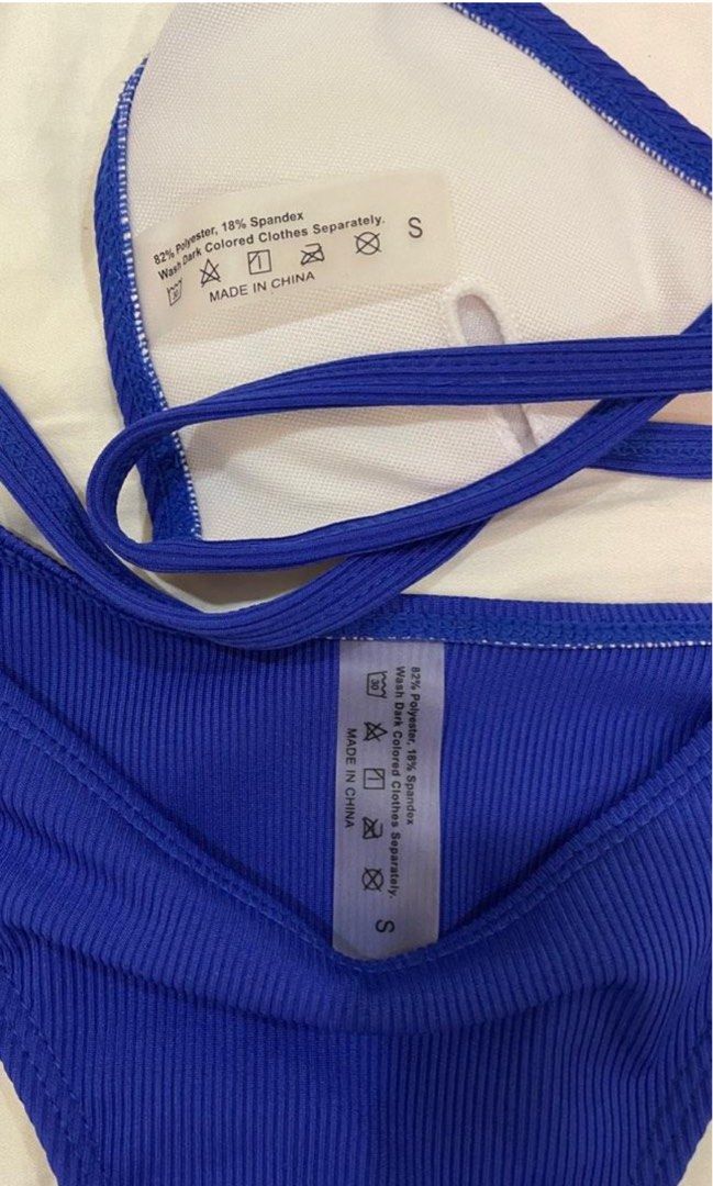 Shein Royal Blue Bikini Women S Fashion Swimwear Bikinis Swimsuits
