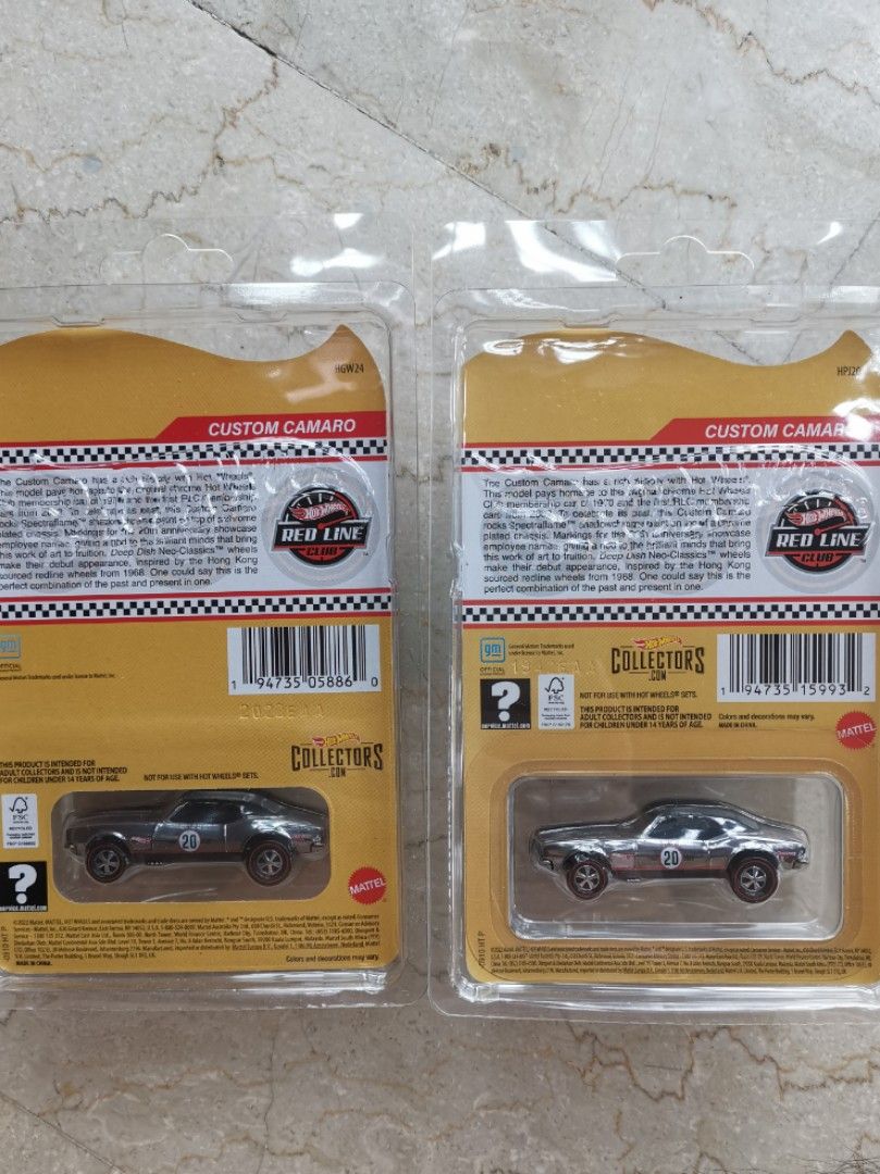 Hot Wheels Rlc Custom Camaro Pair Hobbies Toys Toys Games On Carousell