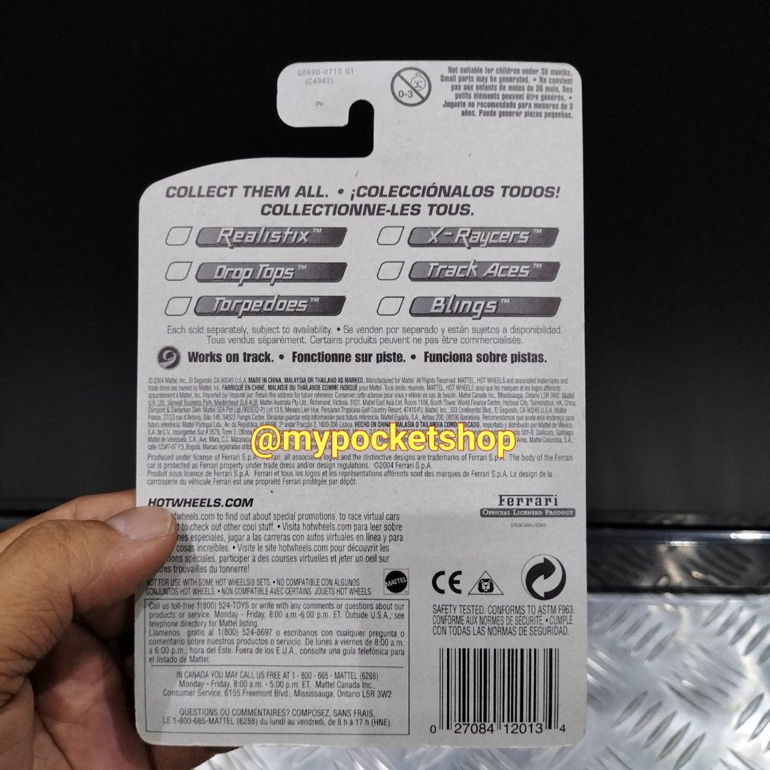 Hot Wheels Ferrari Gtc Red Pr Wheels Hotwheels First Editions Retired Model