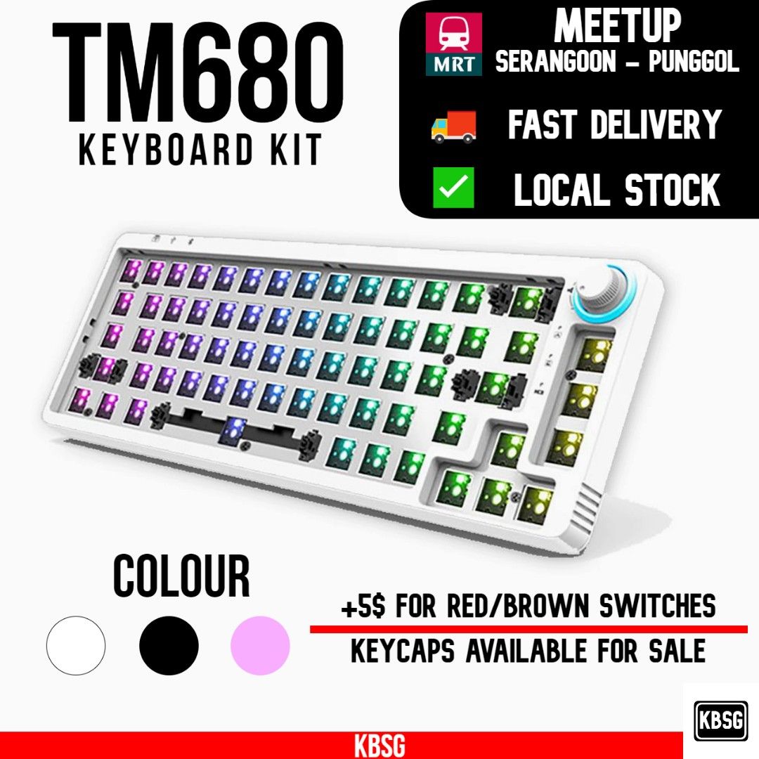 TM Mechanical Keyboard RGB Hot Swappable Kit Computers Tech
