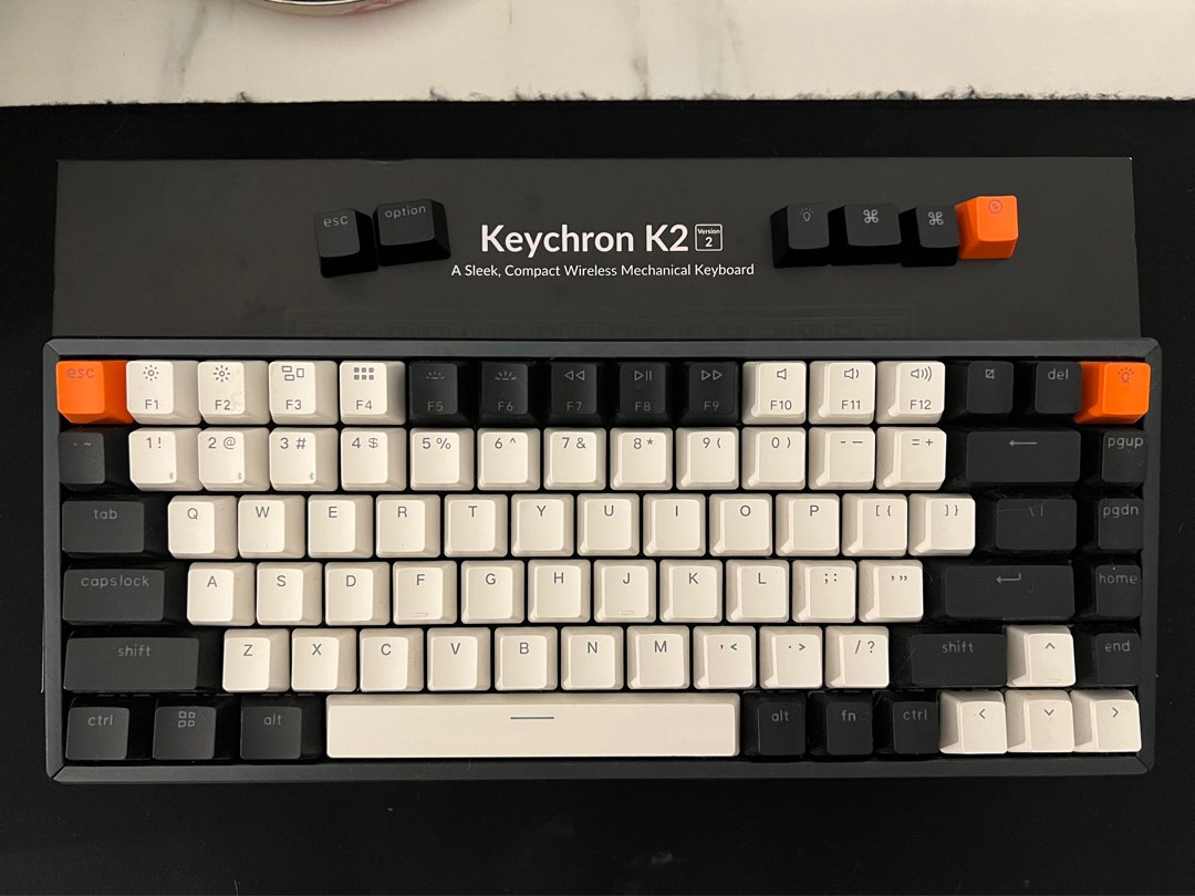 Keychron K Wireless Version Rgb Aluminum Hot Swappable Mechanical Keyboard Red Switch