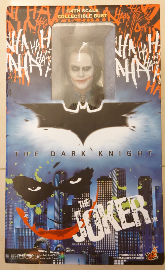 全新 Hottoys 1 4 The Joker 半身胸像 胸像 statue Enter Bay Hot Toys 1 4 1比4 Dark Knight 小丑 蝙蝠俠 Batman