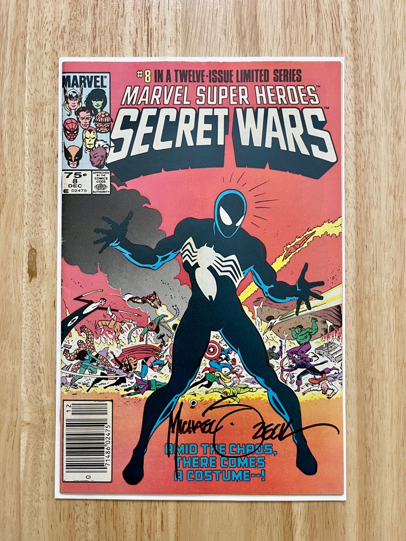 Marvel Super Heroes Secret Wars Newsstand Signed By Mike