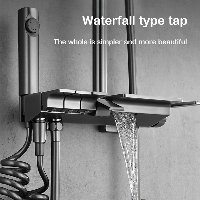 DH Shower Set With Faucet Hot And Cold Shower Head With Hose Bidet Set High Pressure Spray