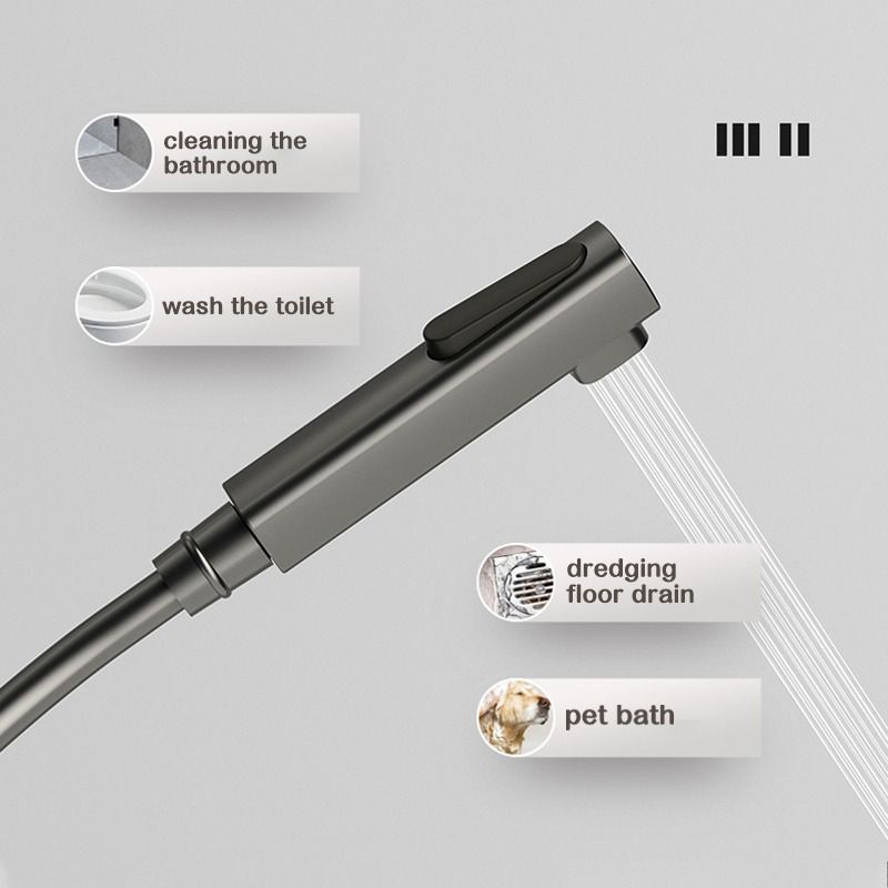 DH Shower Set With Faucet Hot And Cold Shower Head With Hose Bidet Set High Pressure Spray