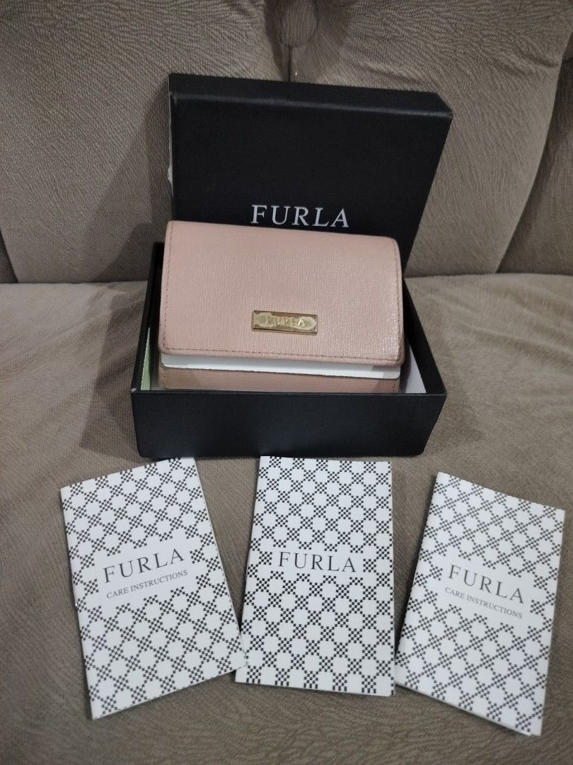 Dompet Furla Authentic Moonstone Nude Colour Deffect D Logo Barang