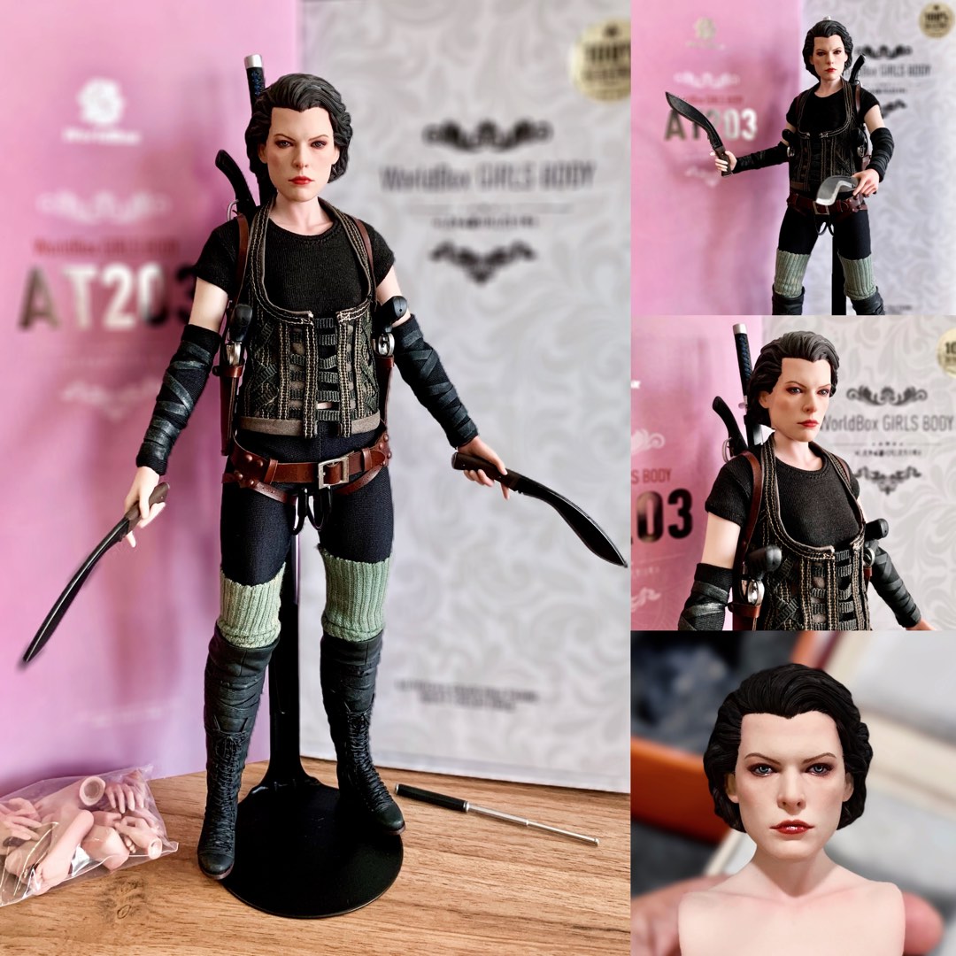 Resident Evil Alice Scale Custom Hot Toys Figure Compatible With Enterbay Etc Hobbies