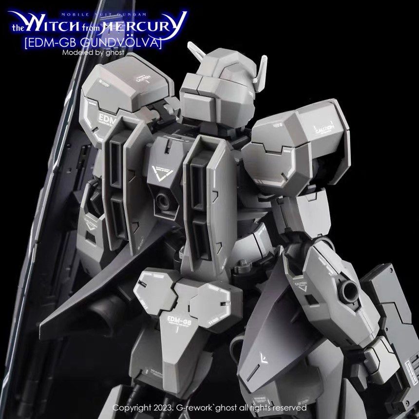 Yan Hg Gundvolva Gundam G Rework Ver Ghost Custom Fluorescent