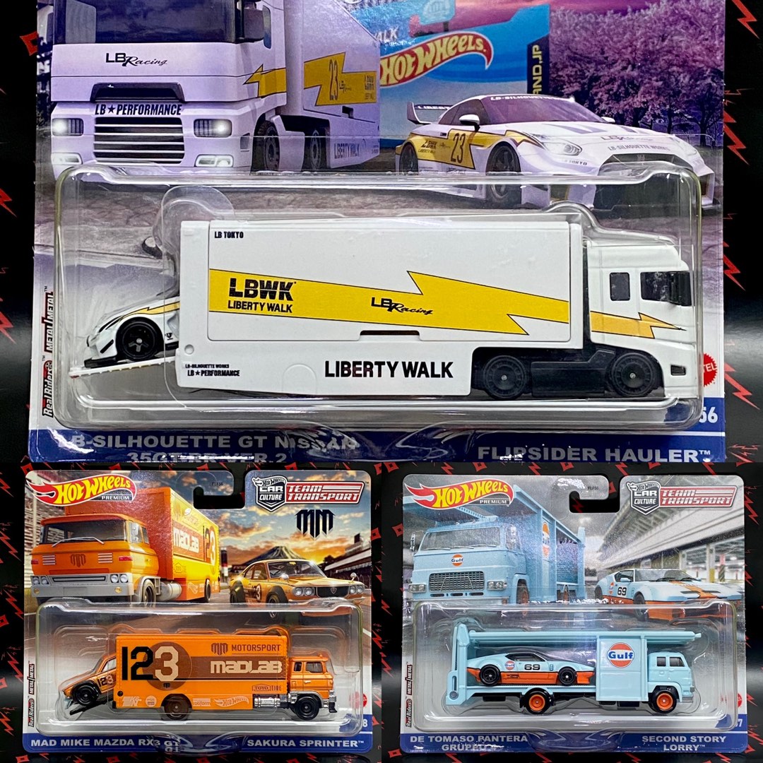LATEST Hot Wheels Team Transport Hotwheels LBWK LB Silhouette GT Nissan GTR R35 Liberty Walk