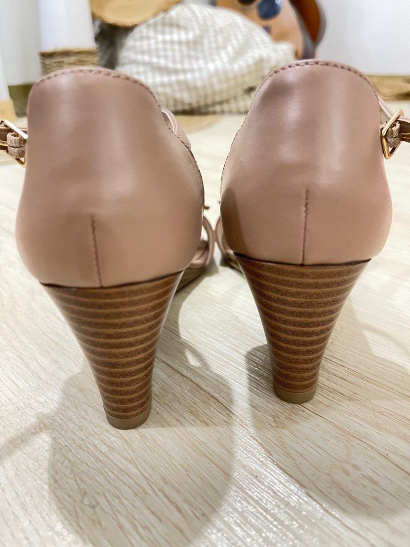 Fioni Nude Wedge Heels Us Women S Fashion Footwear Heels On