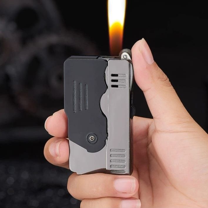 Dual Flame Transformation Lighter Naked Flame Jet Flame Furniture Home Living Kitchenware