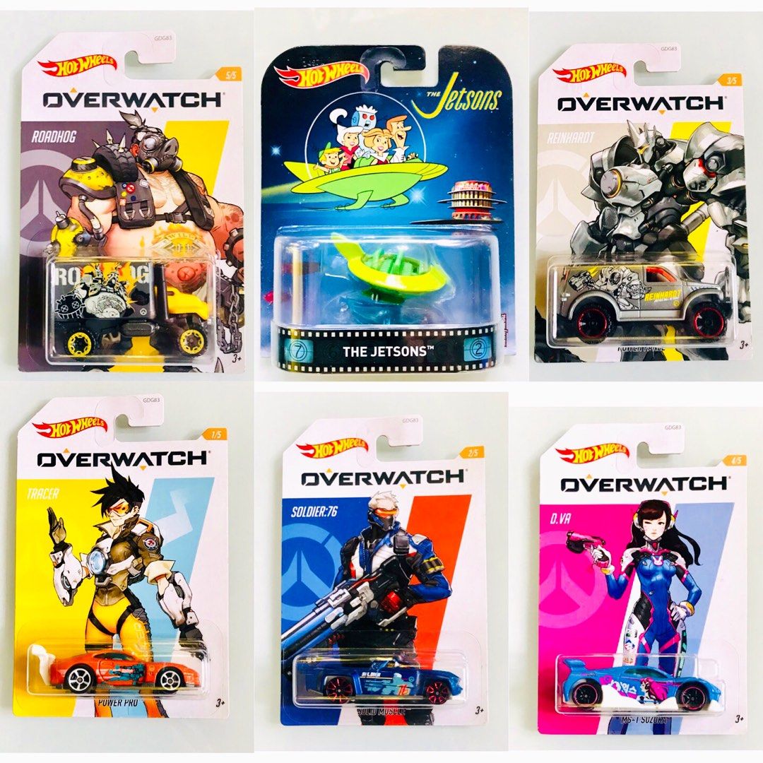 MISB Hot Wheels The Jetsons Overwatch Roadhog Baja Hauler Tracer Power Pro Reinhardt Power