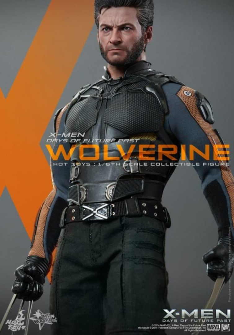 油麻地交收 全新現貨 Hot Toys Hottoys MMS X Men Days of Future Past Wolverine 狼人 金鋼狼 變種特攻 未來同盟戰 興趣及
