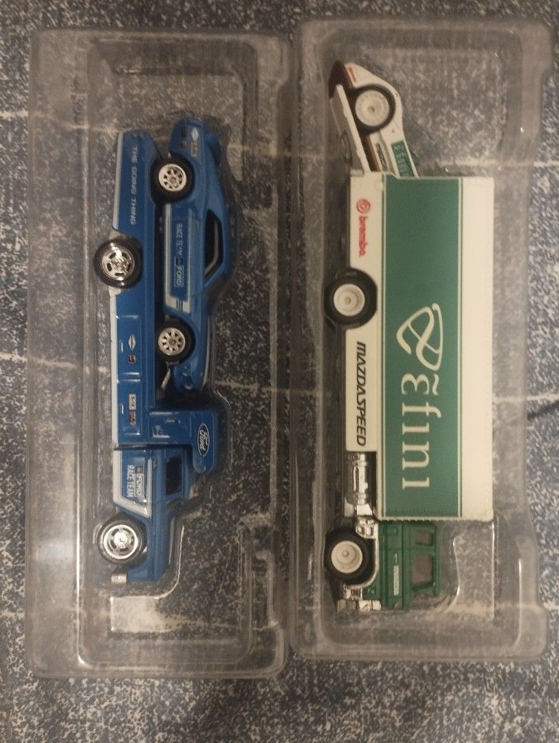Hot Wheels Premium Mazda B With Sakura Sprinter Truck Ford Mustang With Retro Rig Hobbies