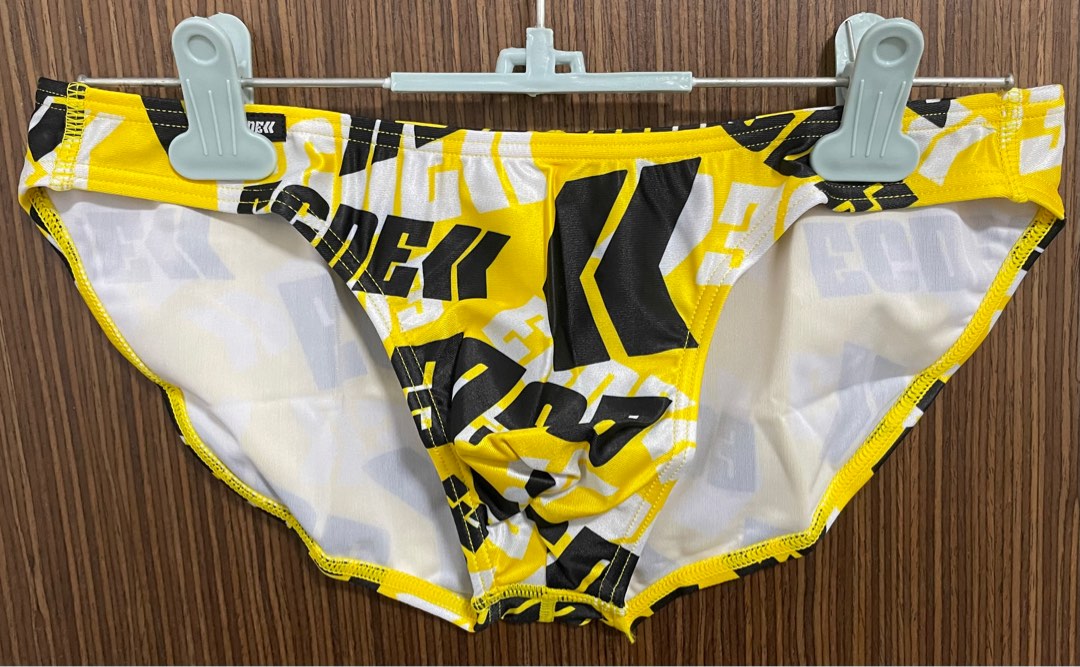 Egde Freak Super Low Rise Bikini Yellow Men S Fashion Bottoms New Underwear On Carousell