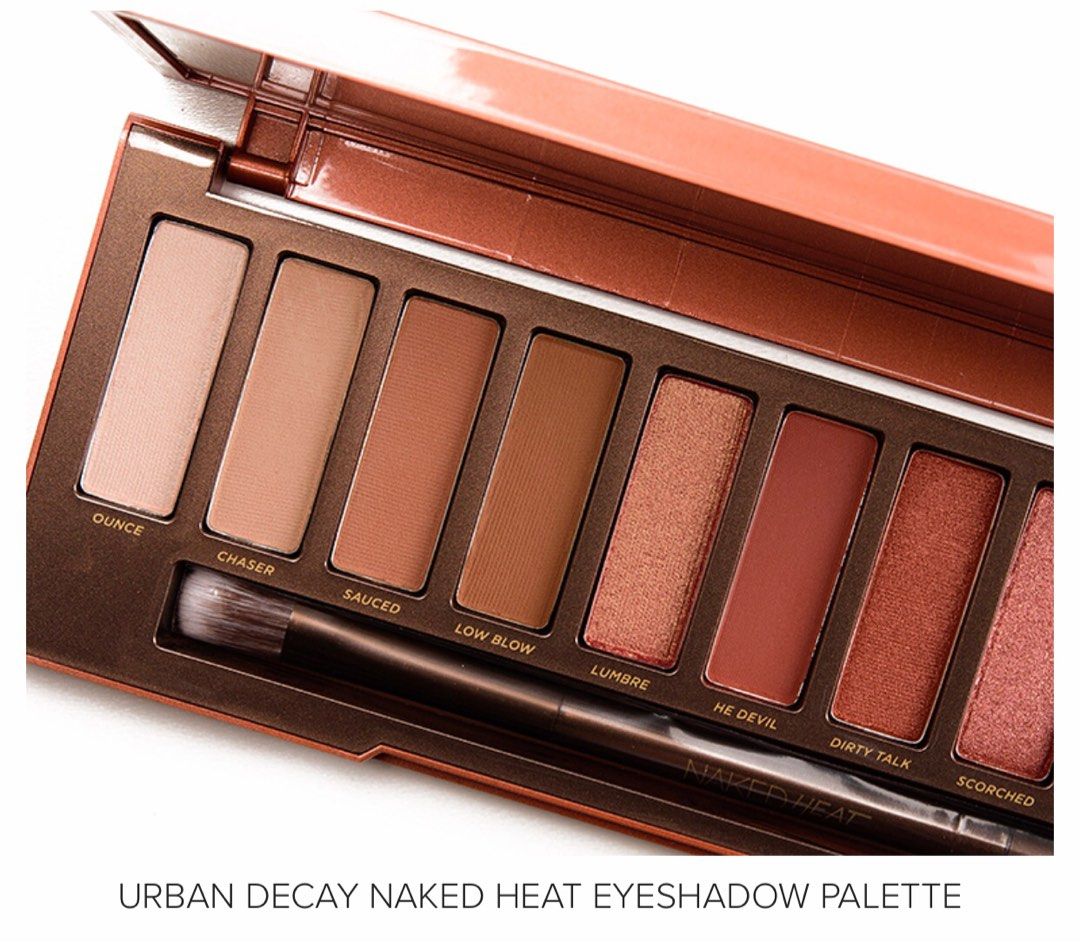 Authentic Urban Decay Naked Heat Eyeshadow Palette Made In Usa Brown