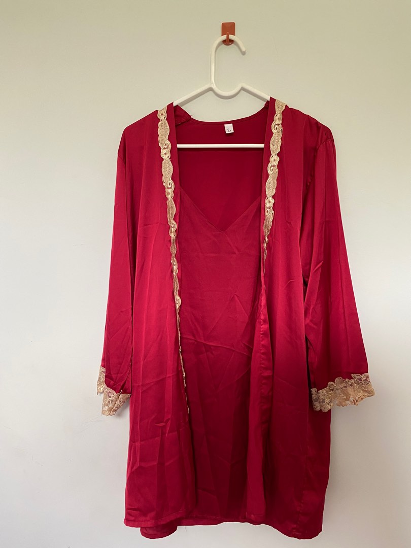 Set Lingerie Kimono Fesyen Wanita Pakaian Wanita Lainnya Di Carousell