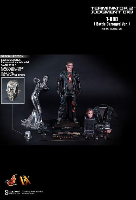 旺角店鋪全新 Hot Toys Hottoys DX13 Terminator 2 Judgment Day T 800 T1000 Special Edition 特別版 興趣及遊戲