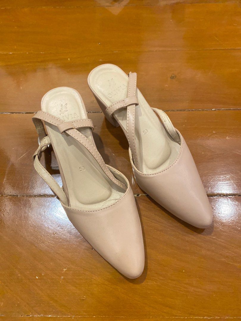 Olivia MNL Nude Heels Women S Fashion Footwear Heels On Carousell
