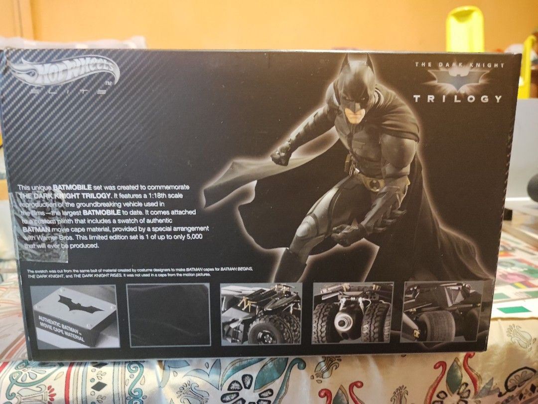 The Dark Knight Trilogy Batmobile Limited Edition Hot Wheels Hobbies Toys Memorabilia