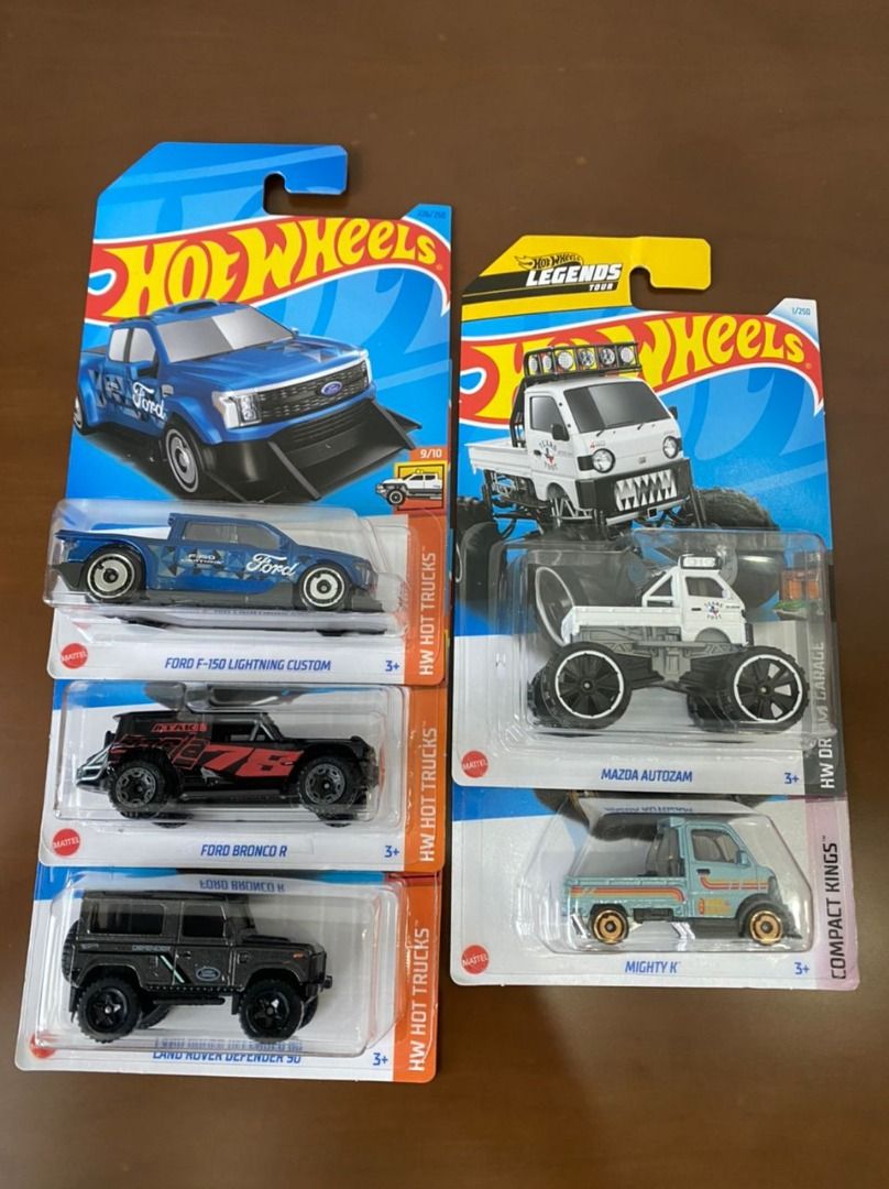 Hot Wheels Mazda Autozam Mighty K Land Rover Defender Ford F Lightning Bronco R Hobbies