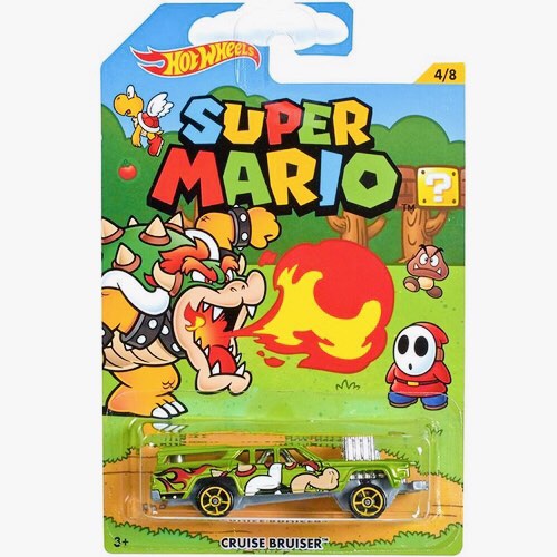 MISB Mattel Hot Wheels Nintendo Series Super Mario Bros Bowser Cruise Bruiser Scale